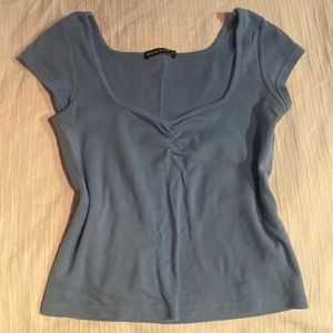 brandy melville gina top with ruched detail